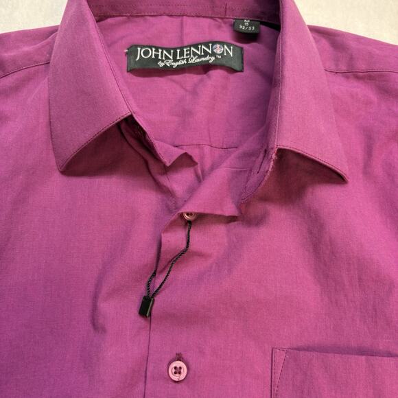 John Lennon x English Laundry Purple Ombré Long Sleeve Button Down Shirt Size M - Picture 4 of 12